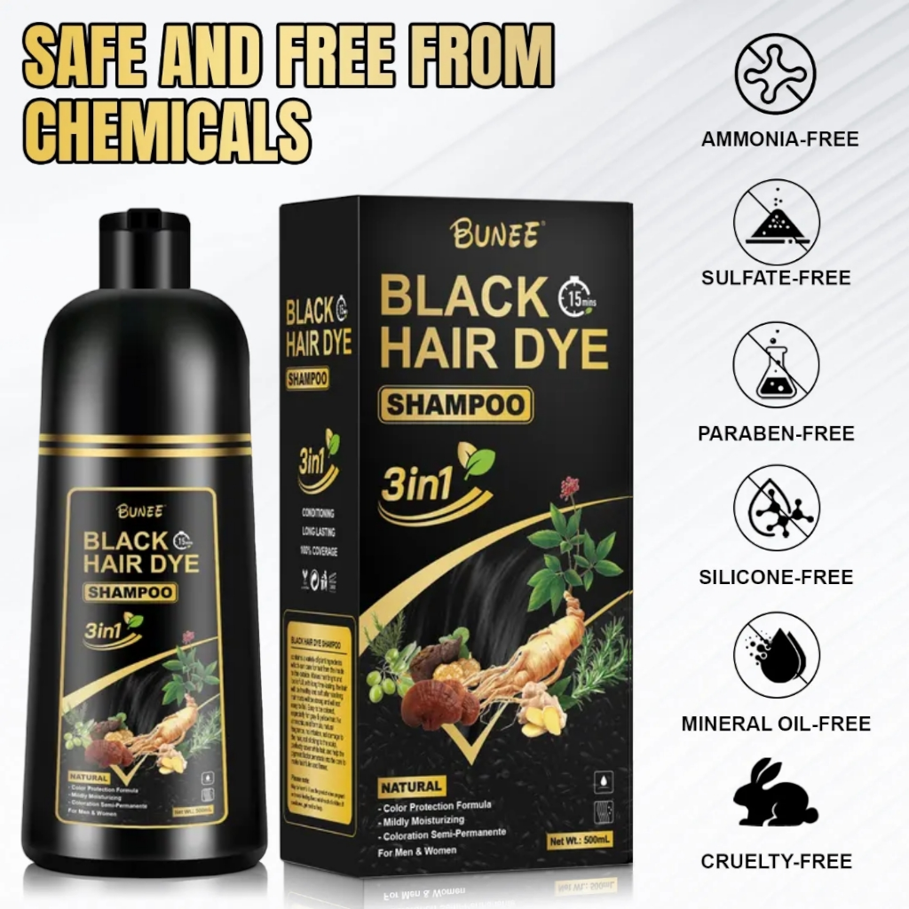 BUNEE® Black Hair Dye Shampoo