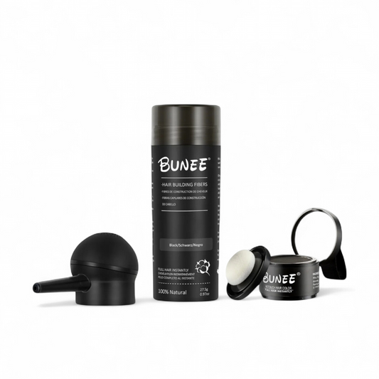BUNEE® Hair Fibers (27.5g) & BUNEE® Hairline Powder (4g)