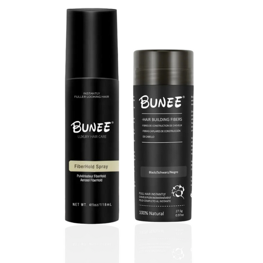 BUNEE® Hair fibers (27g) + BUNEE® Fiber Hold Spray (118ml)