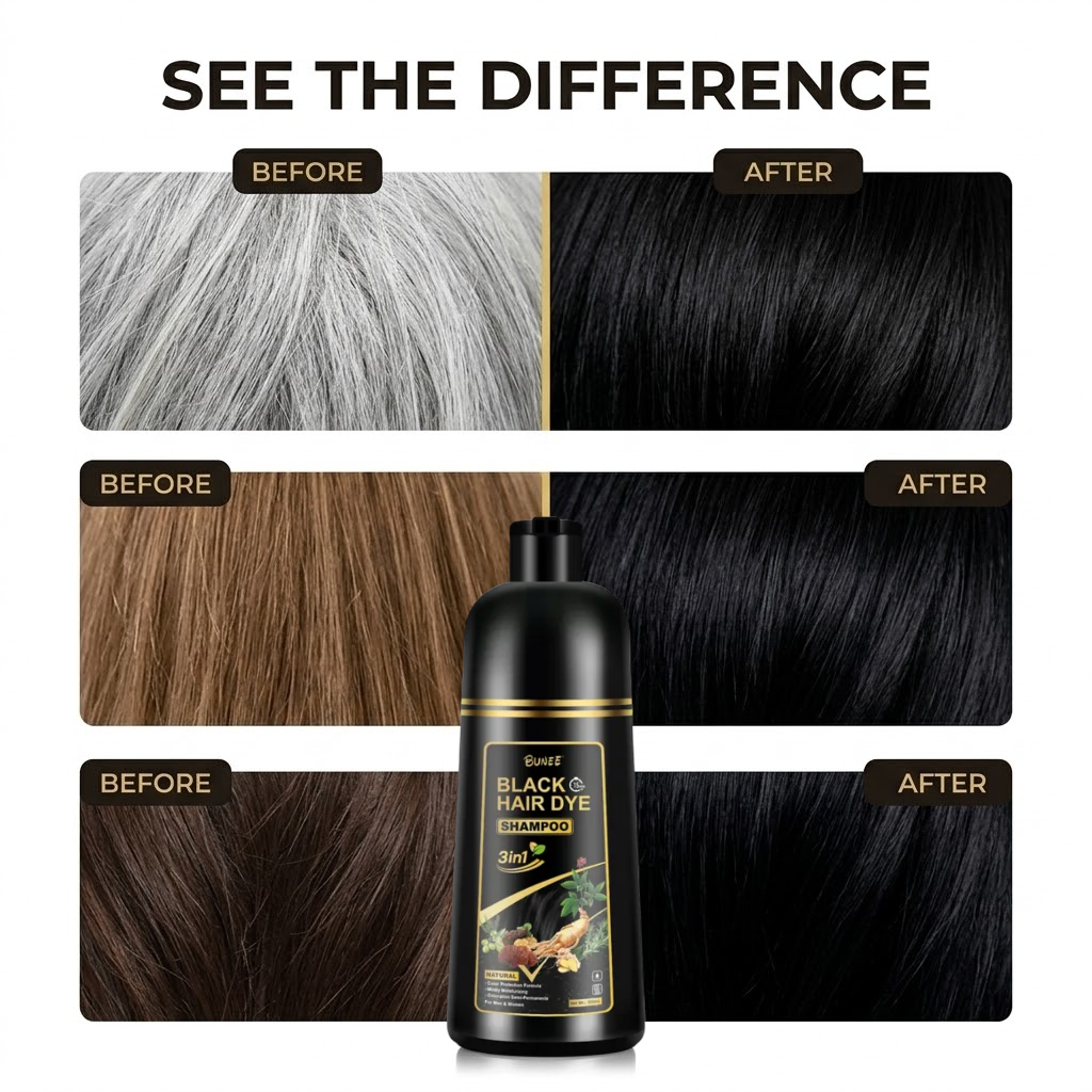 BUNEE® Black Hair Dye Shampoo