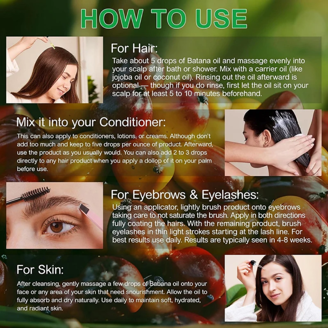 BUNEE® Batana Oil – Hair Growth Serum