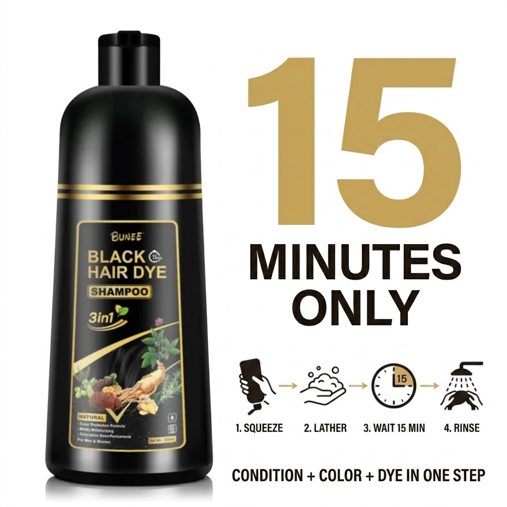 BUNEE® Black Hair Dye Shampoo